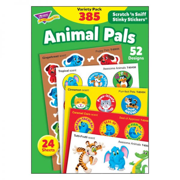 TREND Animal Pals Stinky Stickers® Variety Pack, 385 ct.