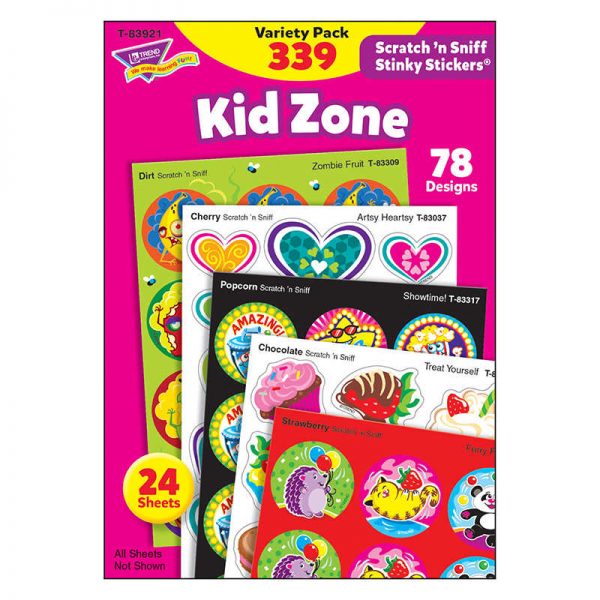 TREND Kid Zone Stinky Stickers® Variety Pack, 339 Count