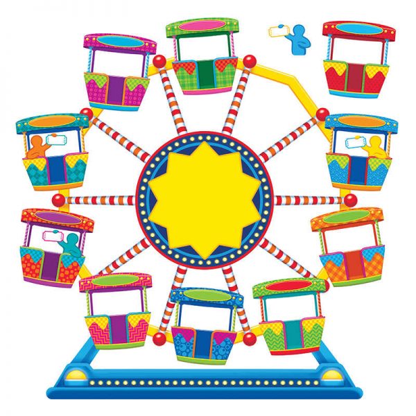 TREND Ferris Wheel Job Chart Plus Bulletin Board Set