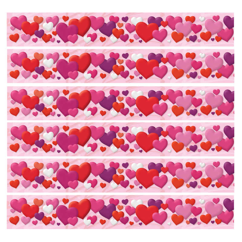 TREND Hearts Bolder Borders®, 35.75' Per Pack, 6 Packs
