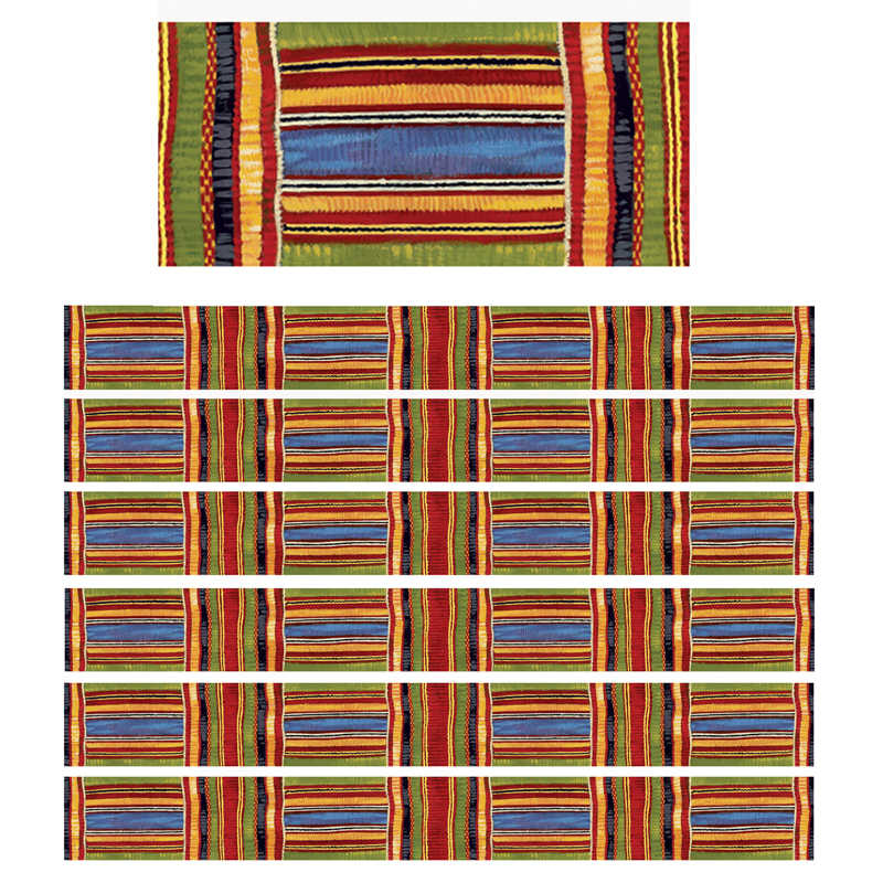 TREND Kente Cloth Bolder Borders®, 35.75' Per Pack, 6 Packs