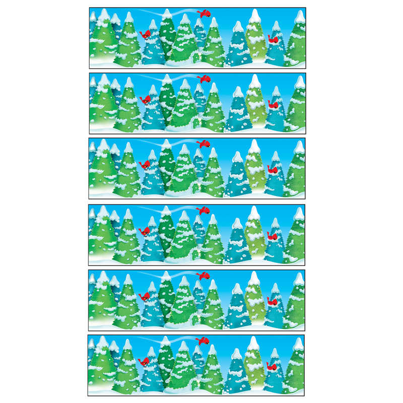 TREND Winter Wonder Bolder Borders®, 35.75 Feet Per Pack, 6 Packs