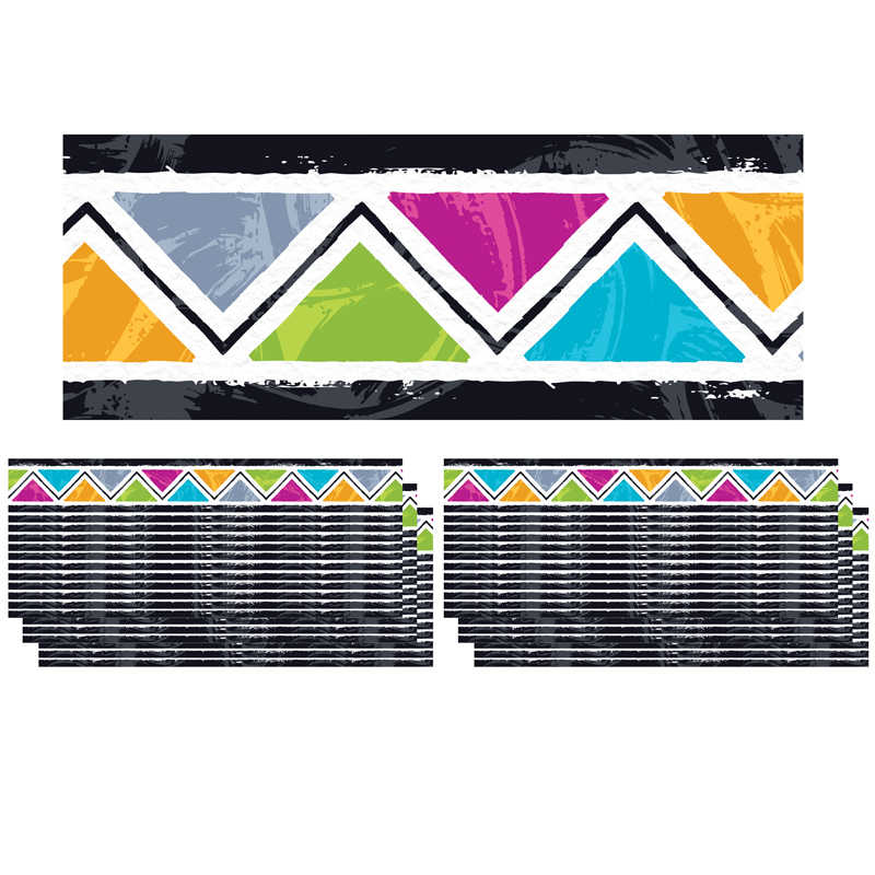 TREND Color Harmony Triangles Bolder Borders®, 35.75' Per Pack, 6 Packs