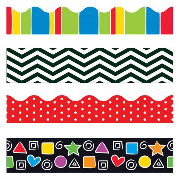 TREND Stripes & Shapes Terrific Trimmers®, Variety Pack