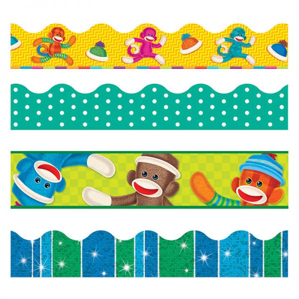 TREND Sock Monkeys Terrific Trimmers®, Variety Pack