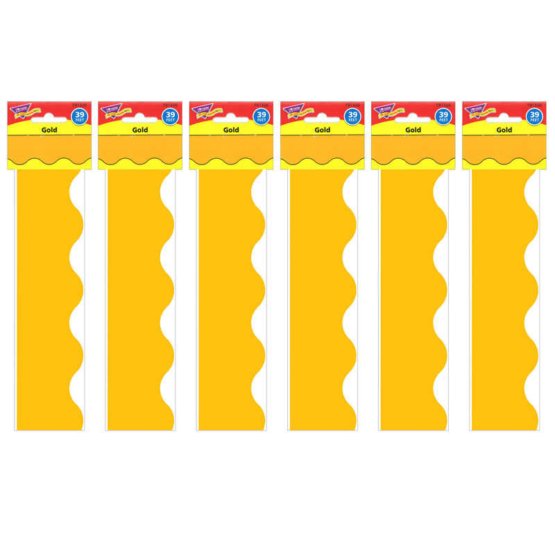 TREND Gold Terrific Trimmers®, 39 Feet Per Pack, 6 Packs
