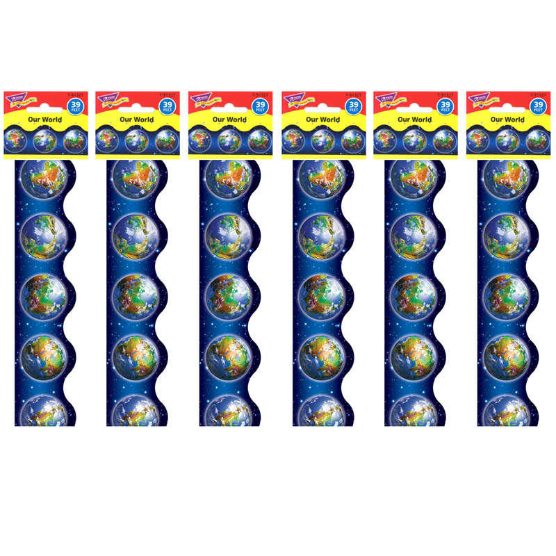 TREND Our World Terrific Trimmers®, 39 Feet Per Pack, 6 Packs