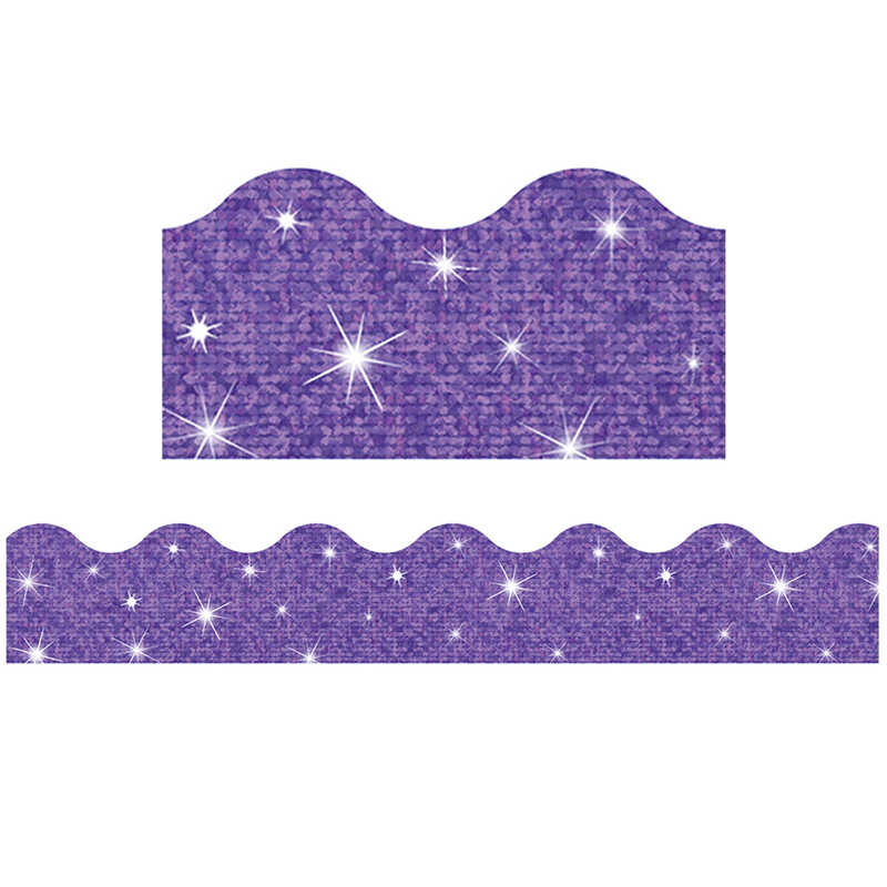 TREND Purple Sparkle Terrific Trimmers®, 32.5 Feet Per Pack, 6 Packs