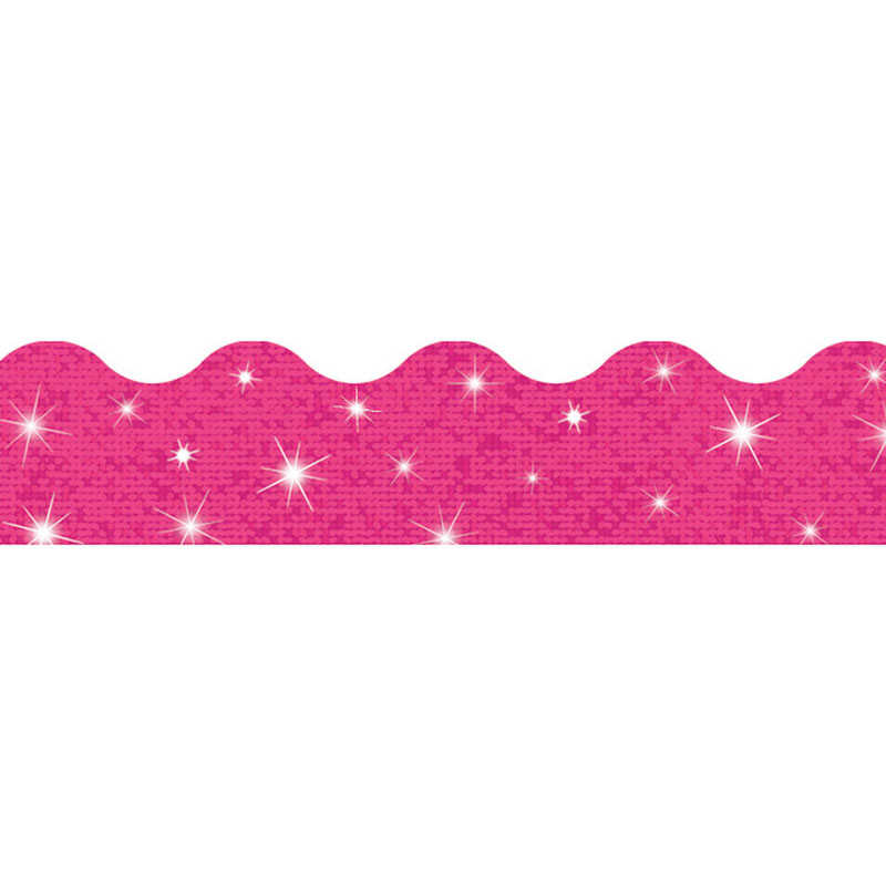 TREND Hot Pink Sparkle Terrific Trimmers®, 32.5' Per Pack, 6 Packs