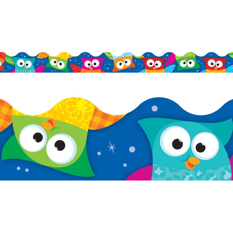 TREND Owl-Stars! Terrific Trimmers, 39 ft Per Pack, 6 Packs