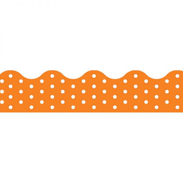 TREND Polka Dots Orange Terrific Trimmers®, 39 ft