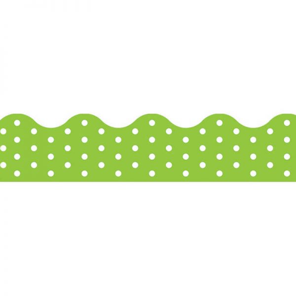 TREND Polka Dots Lime Terrific Trimmers®, 39 ft