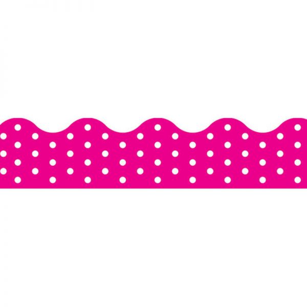 TREND Polka Dots Pink Terrific Trimmers®, 39 ft