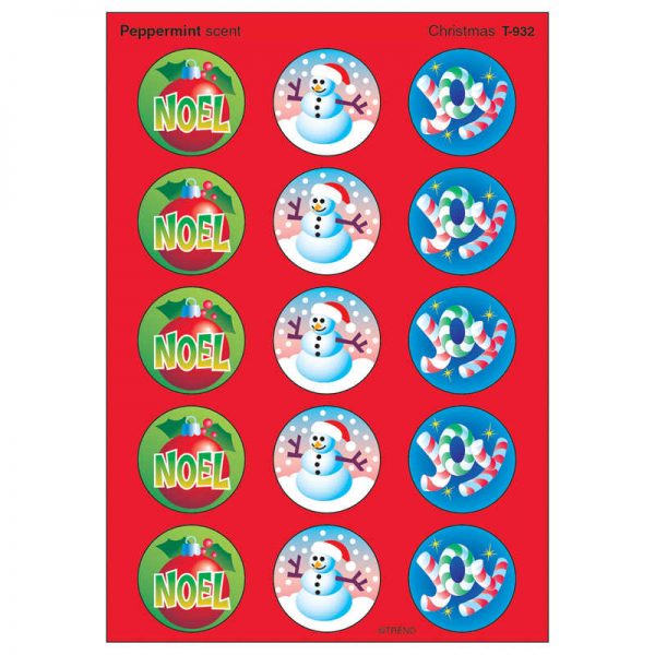 TREND Christmas/Peppermint Stinky Stickers®, 60 ct.