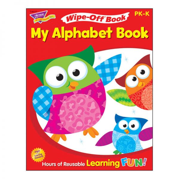TREND My Alphabet Book Owl-Stars!® Wipe-Off® Book, 28 pgs