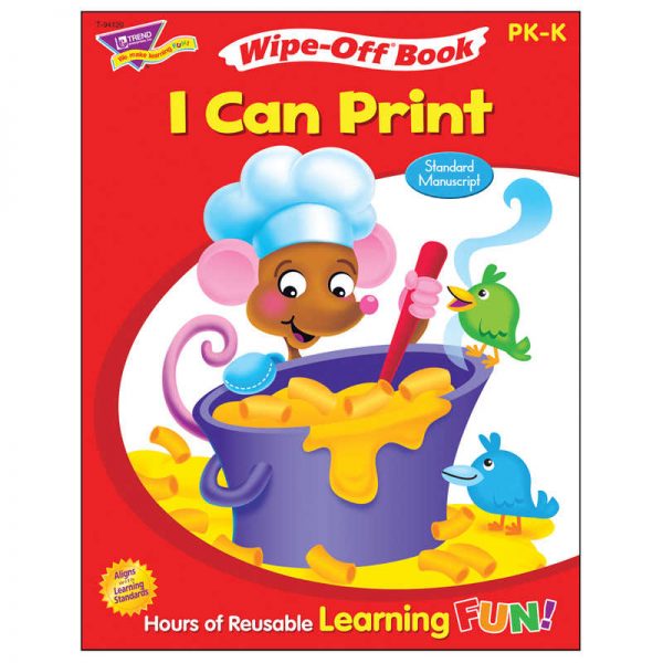 TREND I Can Print Standard Manuscript Wipe-Off® Book, 28 pgs