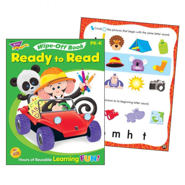 TREND Ready to Read–Lvl 1 Monkey Mischief® Wipe-Off® Book, 28 pgs