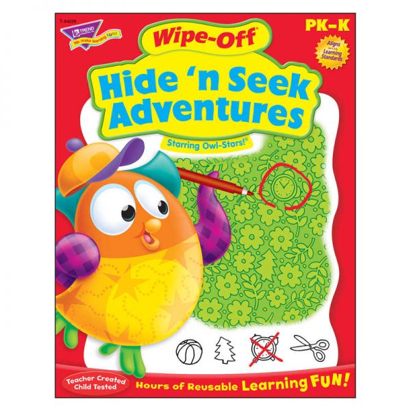 TREND Hide 'n Seek Adventures Owl-Stars!® Wipe-Off® Book, 28 pgs