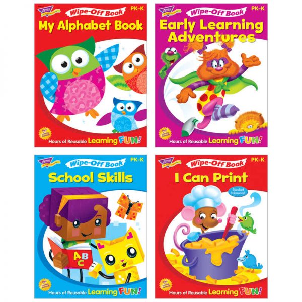 TREND Early Writing Adventures Wipe-Off® Books Assortment