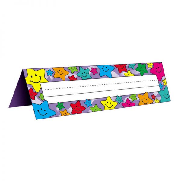 Teacher Created Resources Happy Stars Tented Name Plates, Pack of 36