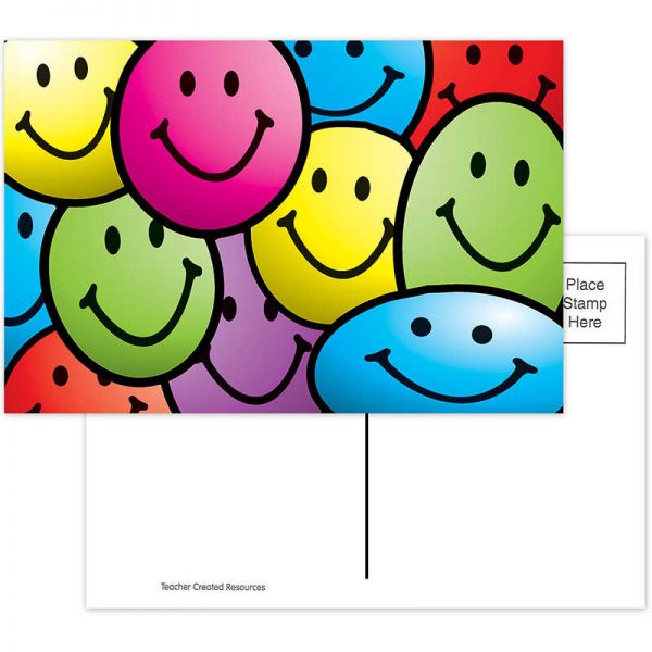Teacher Created Resources Smiley Faces Postcards, Pack of 30
