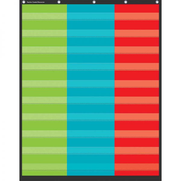 Teacher Created Resources 3 Column Pocket Chart, 34" x 44"