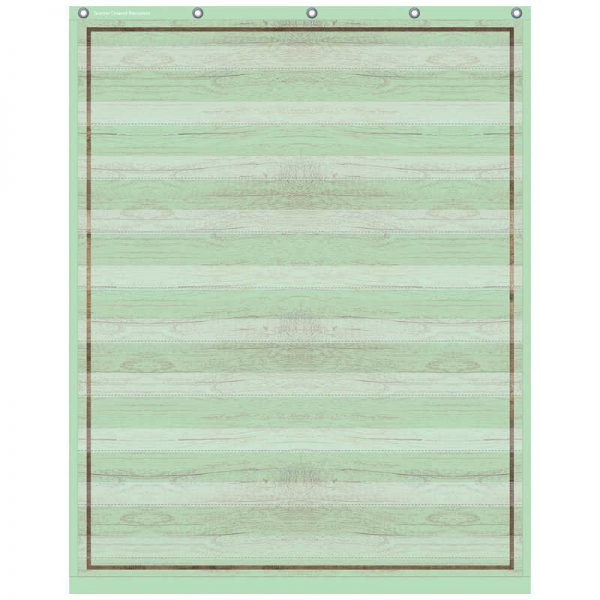 Teacher Created Resources Mint Painted Wood 10 Pocket Chart, 34" x 44"