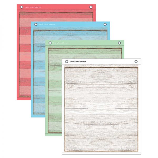 Teacher Created Resources Painted Wood Magnetic Mini Pocket Charts, 14" x 17"