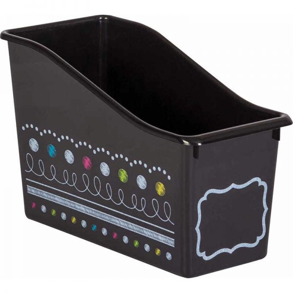Teacher Created Resources Chalkboard Brights Plastic Book Bin