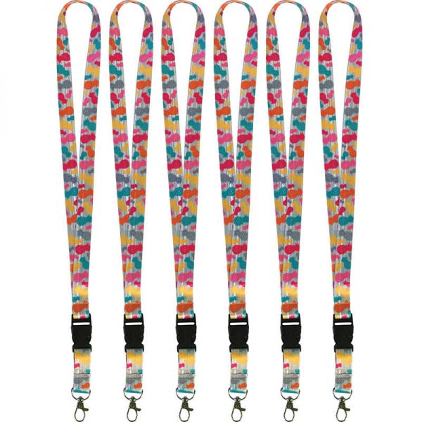 Teacher Created Resources Tropical Punch Pineapples Lanyard, Pack of 6