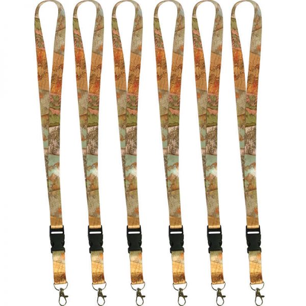 Teacher Created Resources Travel the Map Lanyard, Pack of 6