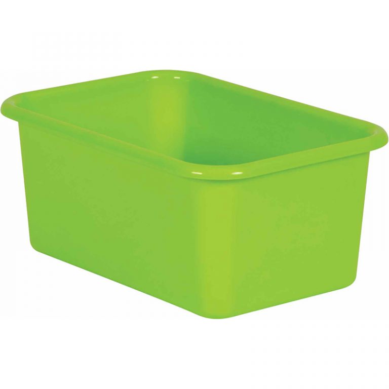 Teacher Created Resources Lime Small Plastic Bin