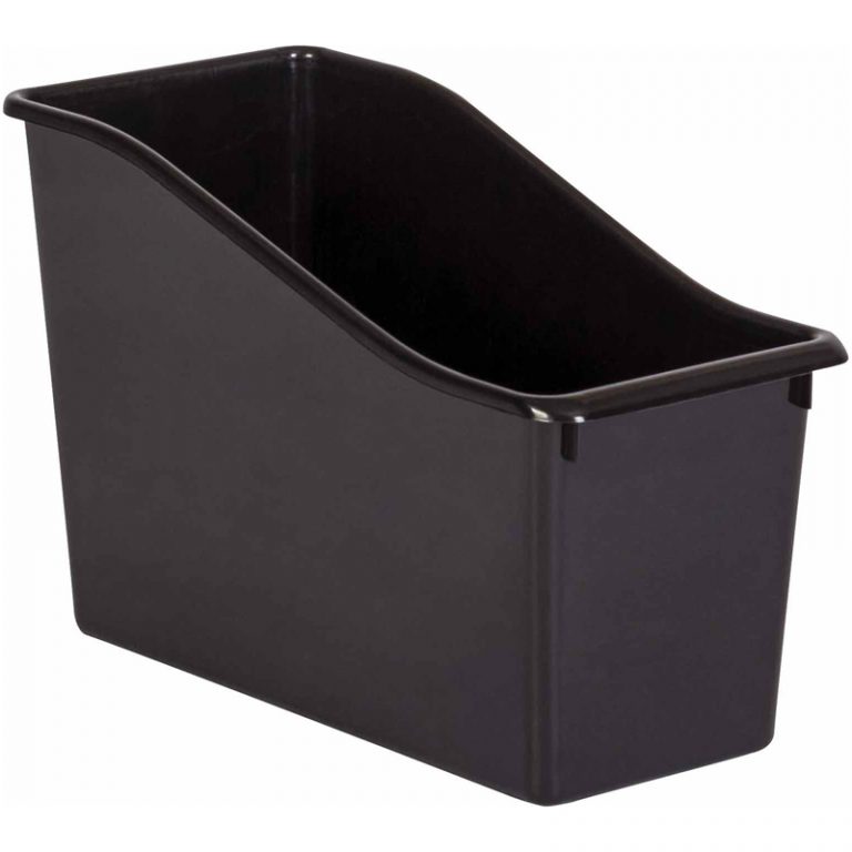 Teacher Created Resources Black Plastic Book Bin