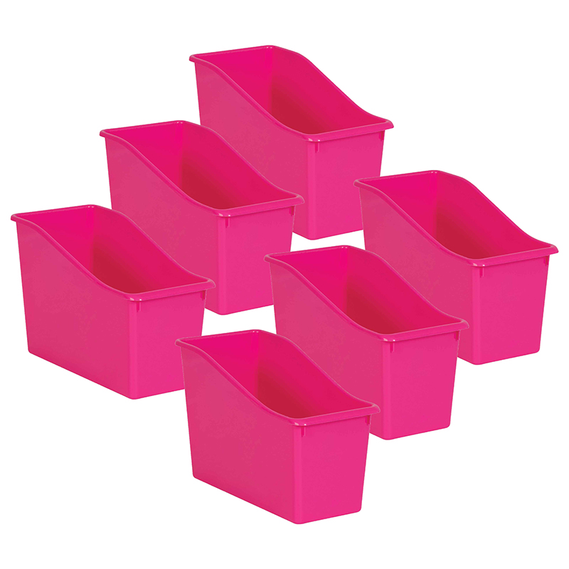 TeachersParadise Teacher Created Resources Pink Plastic Book Bin