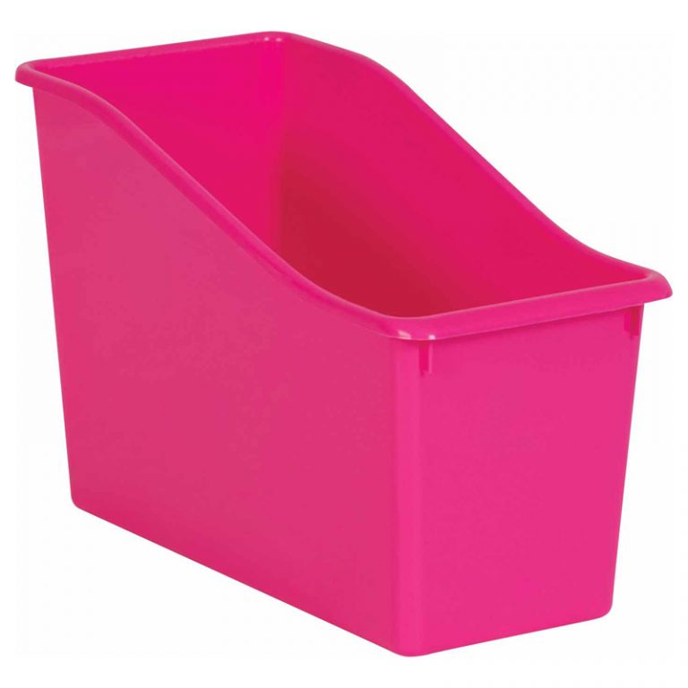 Teacher Created Resources Pink Plastic Book Bin