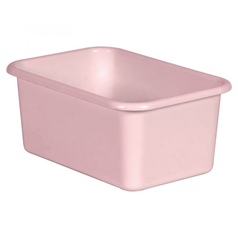 Teacher Created Resources Blush Small Plastic Storage Bin