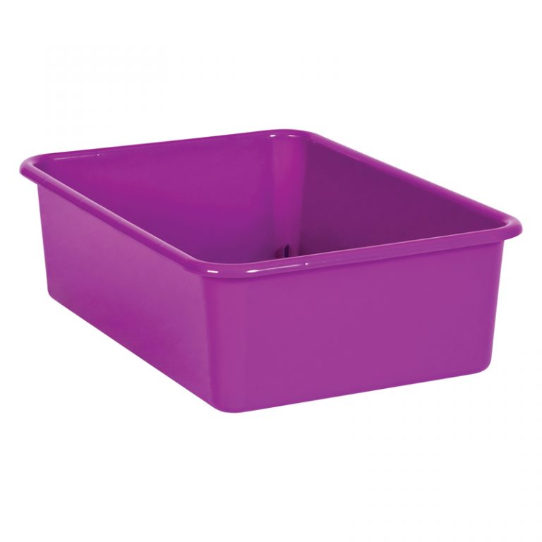 Teacher Created Resources Purple Large Plastic Storage Bin