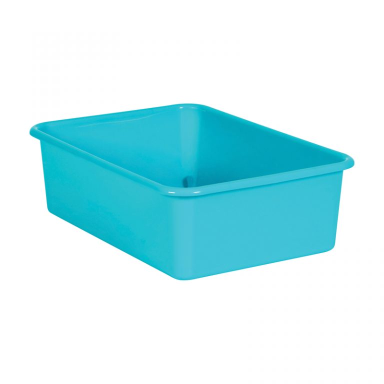 Teacher Created Resources Teal Large Plastic Storage Bin