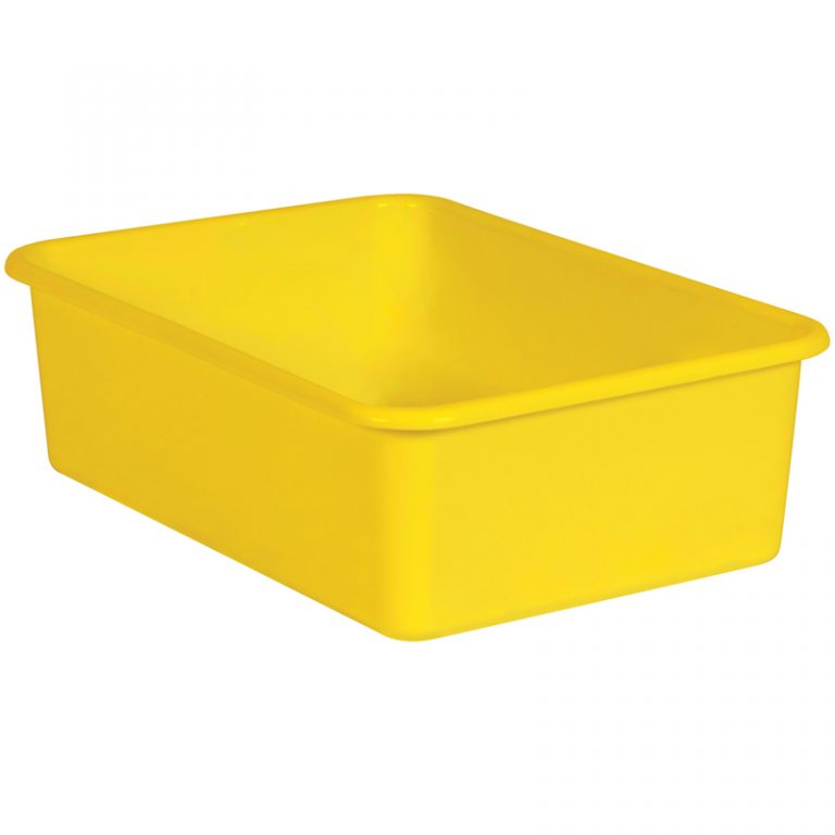 Teacher Created Resources Yellow Large Plastic Storage Bin