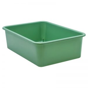 Teacher Created Resources Eucalyptus Green Large Plastic Storage Bin