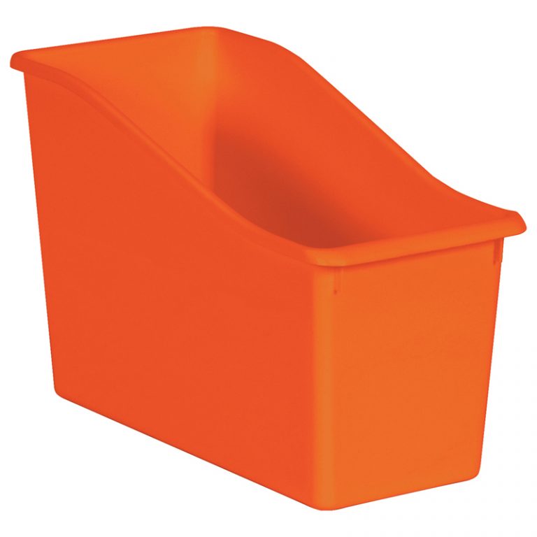 Teacher Created Resources Orange Plastic Book Bin