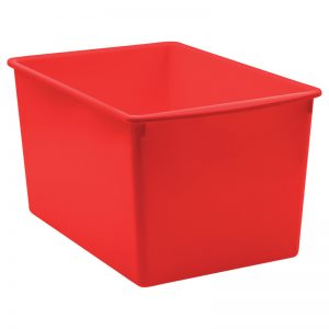 Teacher Created Resources Red Plastic Multi-Purpose Bin