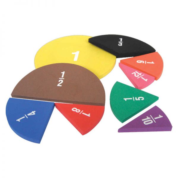 Teacher Created Resources Foam Fraction Circles