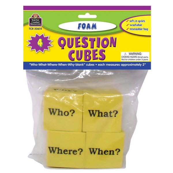 Teacher Created Resources Foam Question Cubes