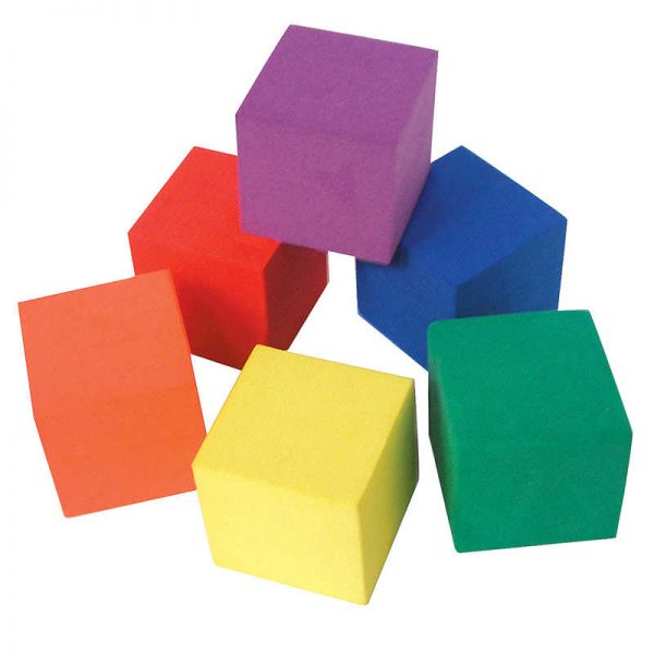 Teacher Created Resources Foam Color Cubes, 1in, 30 Pieces