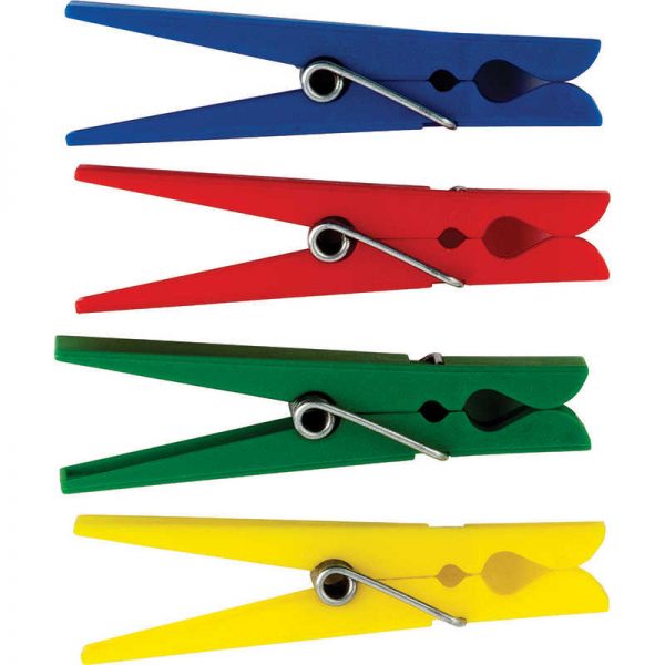 Teacher Created Resources Plastic Clothespins, Pack of 40