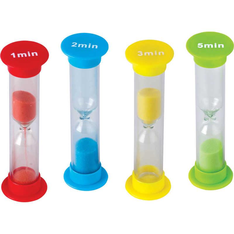 Teacher Created Resources Small Sand Timers Combo Pack, 4 Per Pack, 6 Packs