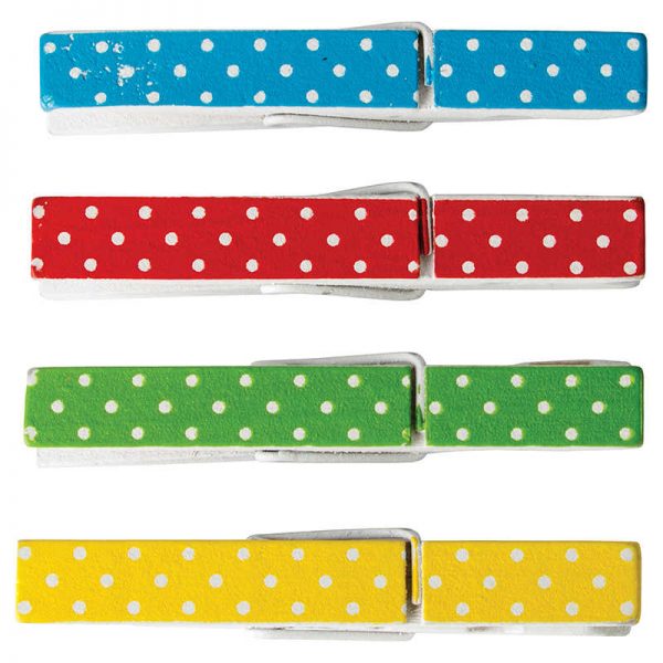 Teacher Created Resources Polka Dot Clothespins, Pack of 20