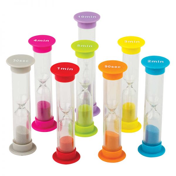 Teacher Created Resources Small Sand Timers Combo 8-Pack