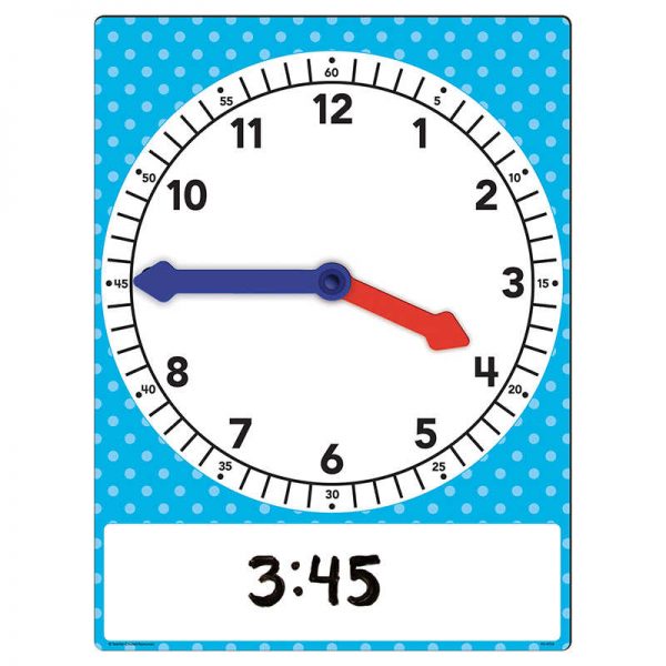 Teacher Created Resources Magnetic Foam Geared Clock: Large